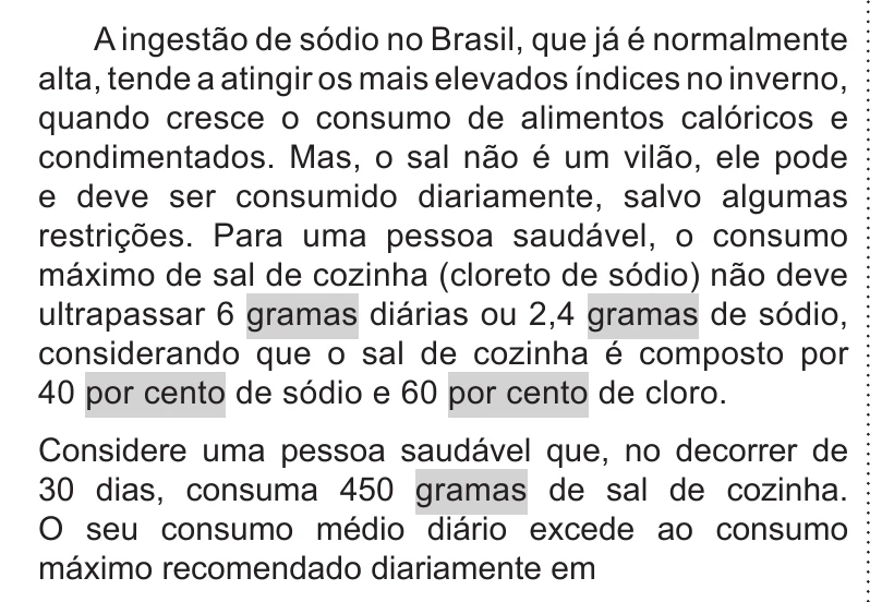 Enunciado original completo da questão 139 do ENEM 2019 - 2º Dia – Caderno 11 – Laranja – Reaplicação/PPL, página 18.