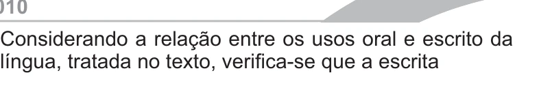 Enunciado original completo da questão 101 do ENEM 2010 - 2º Dia Caderno 7 – Azul – Reaplicação/PPL, página 8.