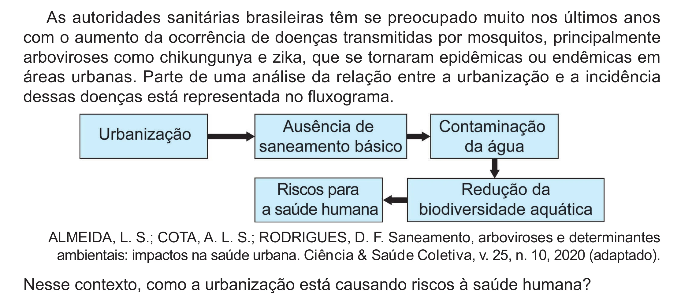 Enunciado original completo da questão 102 do ENEM 2024 - 2º Dia – Caderno 12 – Roxo (Libras) – Aplicação Regular - (Ampliada), página 7.