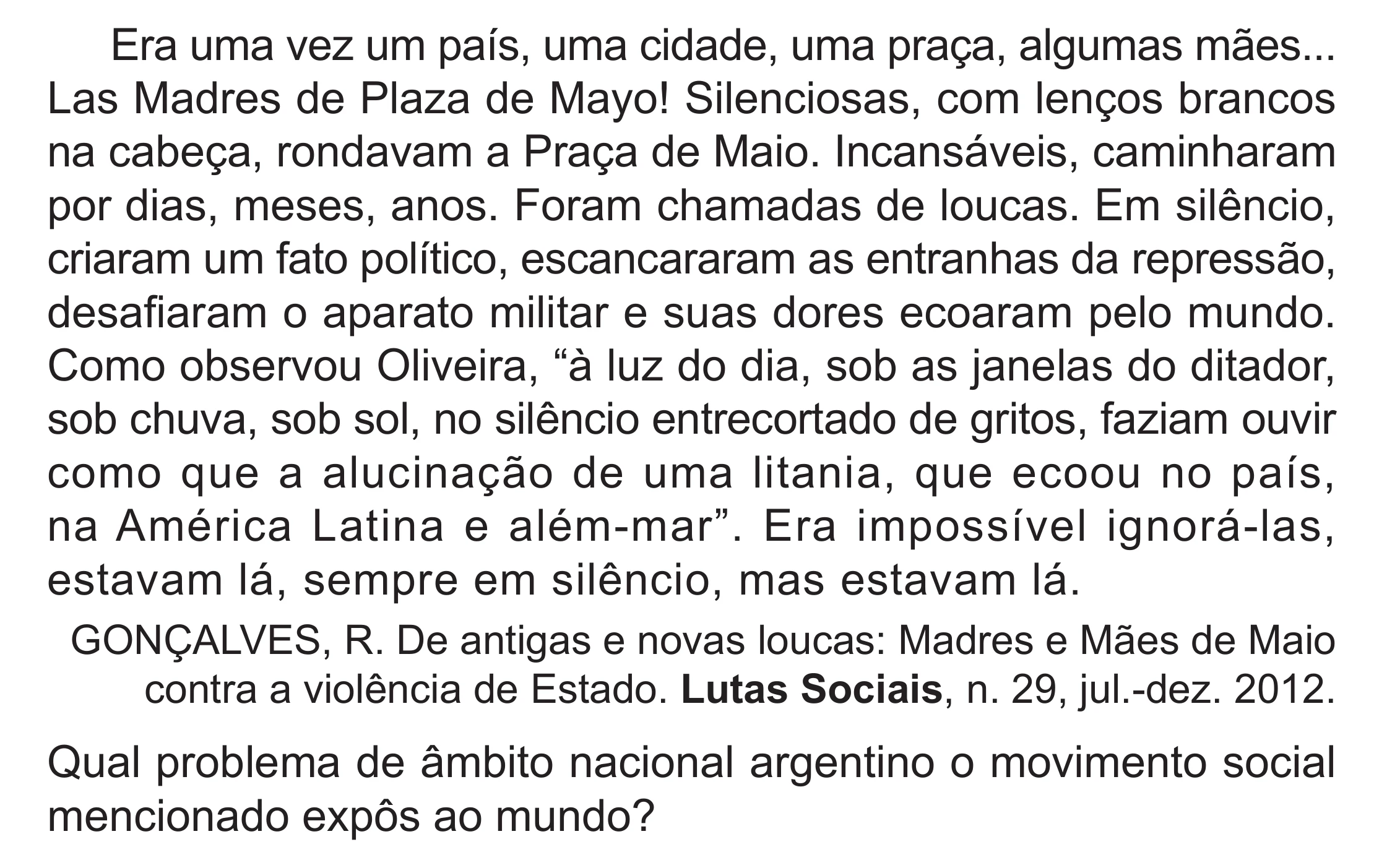 Enunciado original completo da questão 71 do ENEM 2024 - 1º Dia – Caderno 4 – Verde – Aplicação Regular - (Superampliada), página 79.