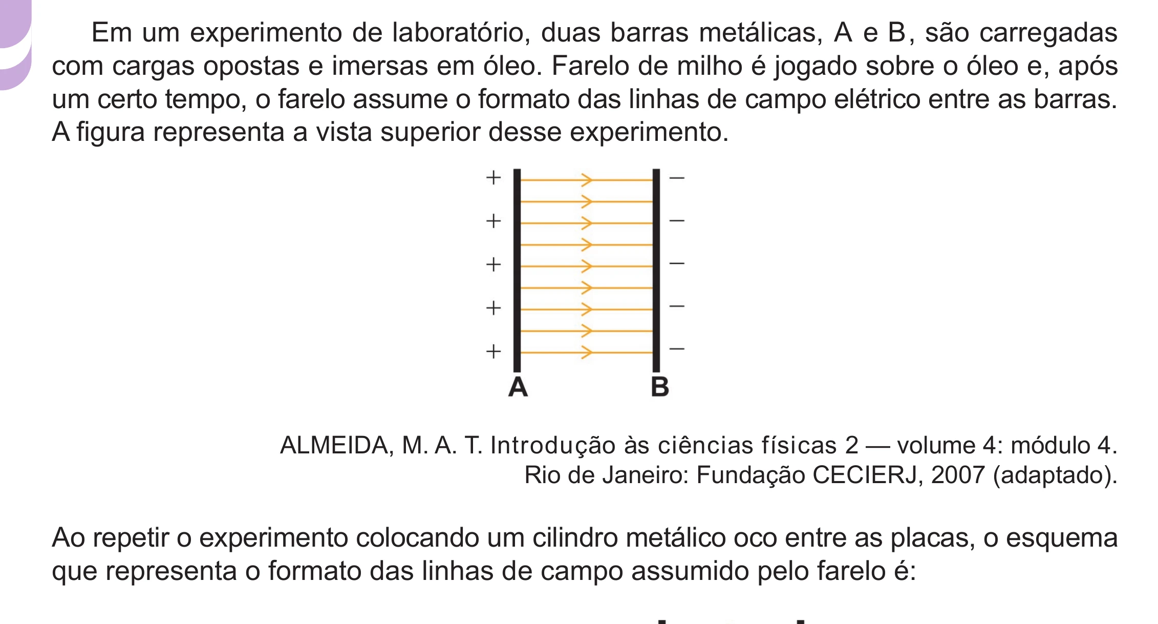 Enunciado original completo da questão 128 do ENEM 2024 - 2º Dia – Caderno 12 – Roxo (Libras) – Aplicação Regular - (Ampliada), página 24.