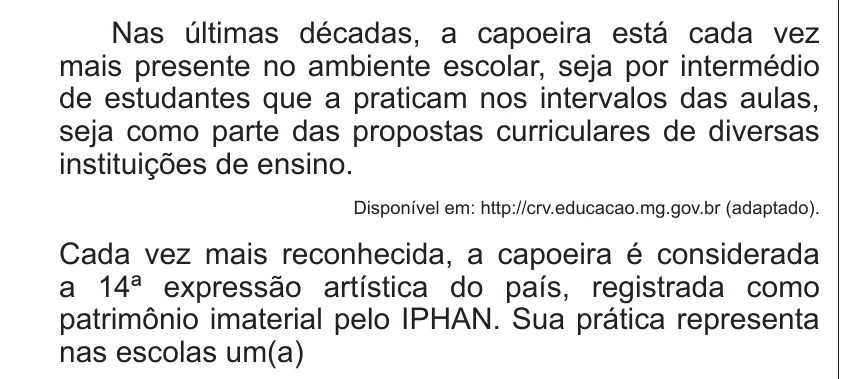 Enunciado original completo da questão 23 do ENEM 2014 - 1º Dia – Caderno 3 – Branco – Terceira aplicação, página 9.