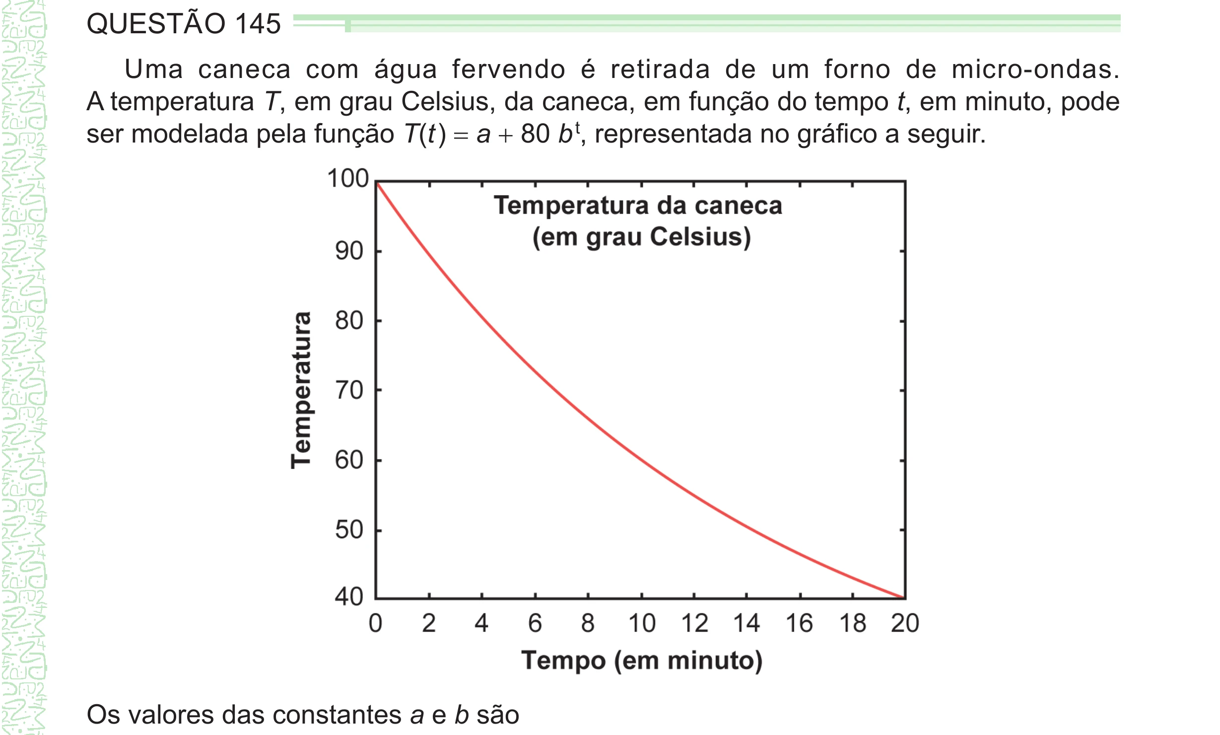 Enunciado original completo da questão 145 do ENEM 2024 - 2º Dia – Caderno 8 – Verde – Aplicação Regular - (Ampliada), página 37.