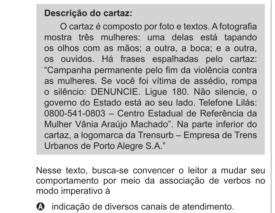 Enunciado original completo da questão 41 do ENEM 2018 - 1º Dia - Caderno 9 – Laranja (Braile e Ledor) – Aplicação regular, página 17.