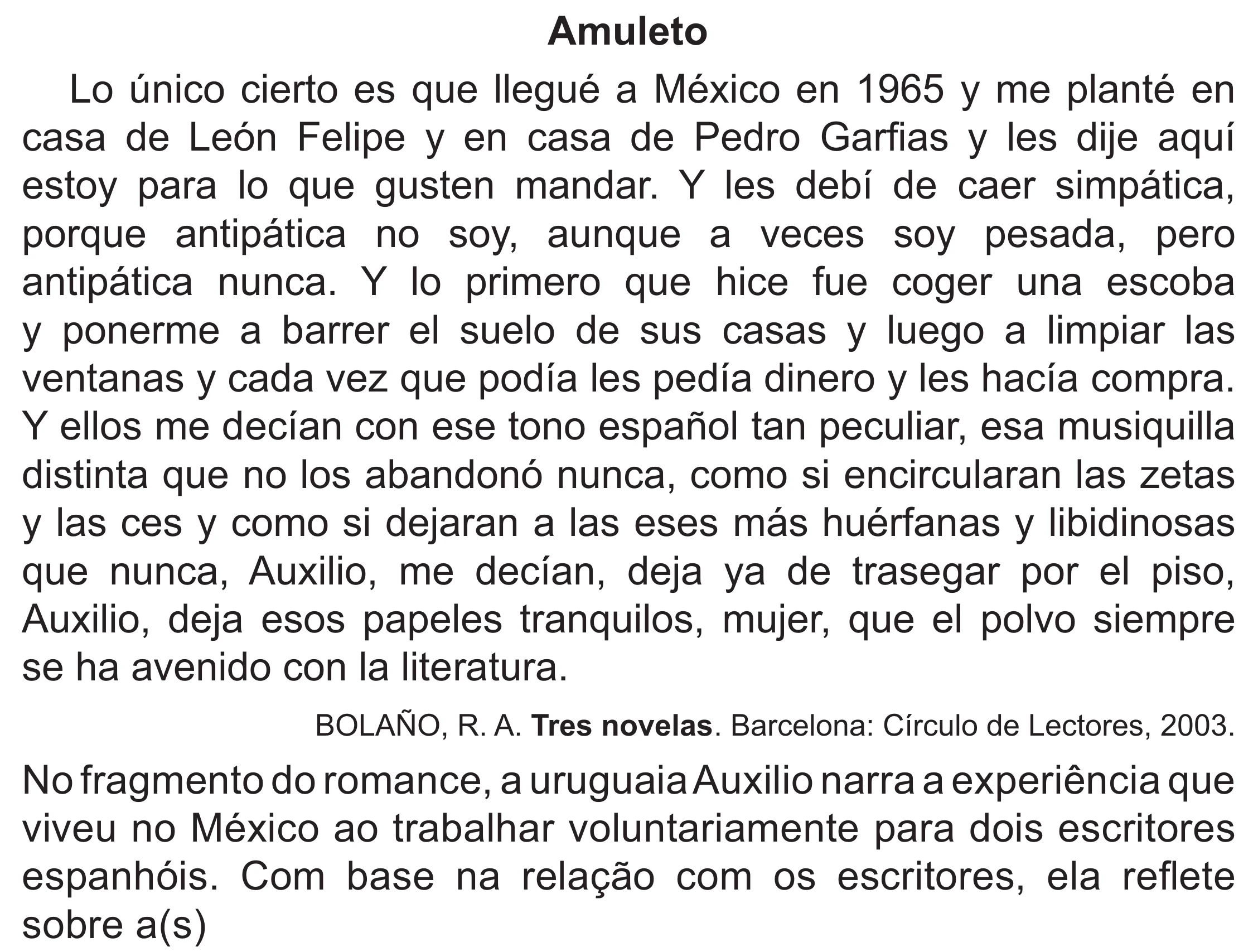 Enunciado original completo da questão 5 (espanhol) do ENEM 2021 - 1º Dia – Caderno 2 – Amarelo (Superampliada) – Aplicação Regular, página 11.