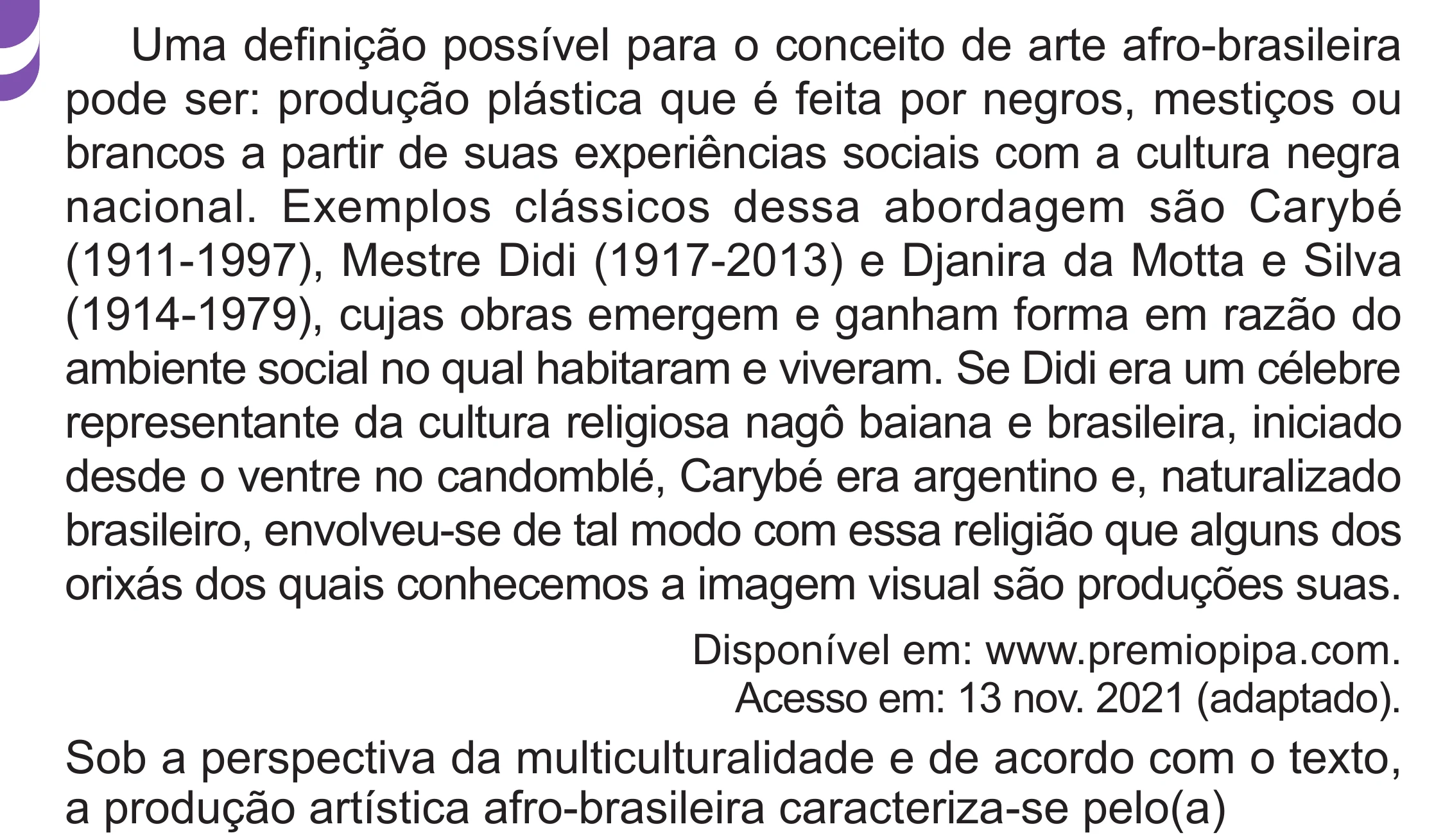 Enunciado original completo da questão 35 do ENEM 2024 - 1º Dia – Caderno 10 – Roxo (Libras) – Aplicação Regular - (Superampliada), página 46.