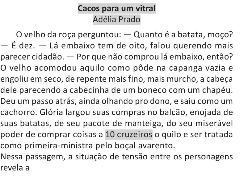 Enunciado original completo da questão 25 do ENEM 2025 - 1º Dia – Caderno 9 – Laranja (Braile e ledor) – Reaplicação - (Ledor), página 11.