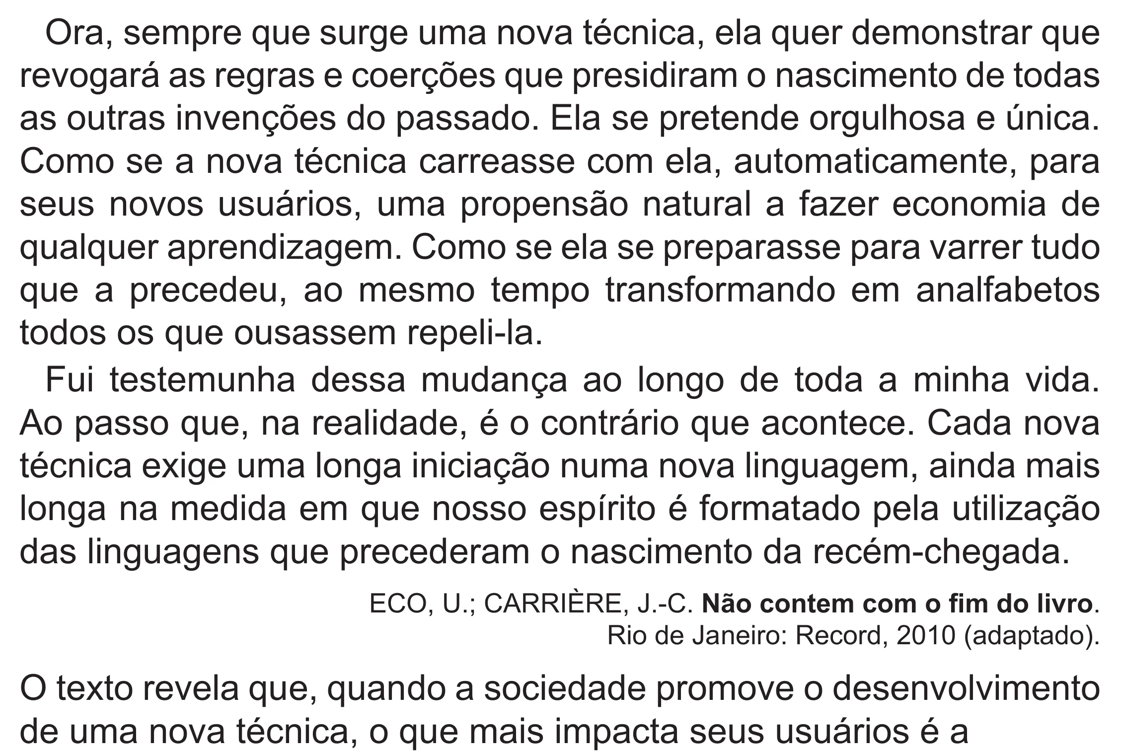 Enunciado original completo da questão 24 do ENEM 2022 - 1º Dia – Caderno 3 – Branco (Superampliada) – Aplicação Regular, página 29.