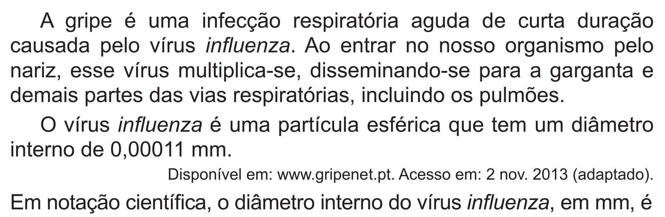 Enunciado original completo da questão 136 do ENEM 2019 - 2º Dia – Caderno 6 – Cinza (Superampliada) – Aplicação Regular, página 41.