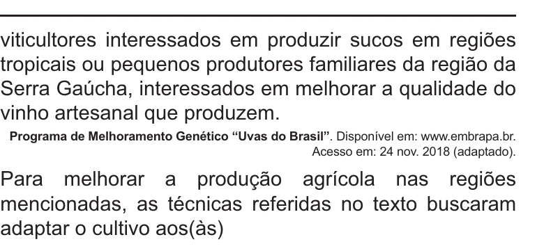 Enunciado original completo da questão 85 do ENEM 2021 - 1º Dia – Caderno 3 – Branco – Aplicação Regular, página 30.
