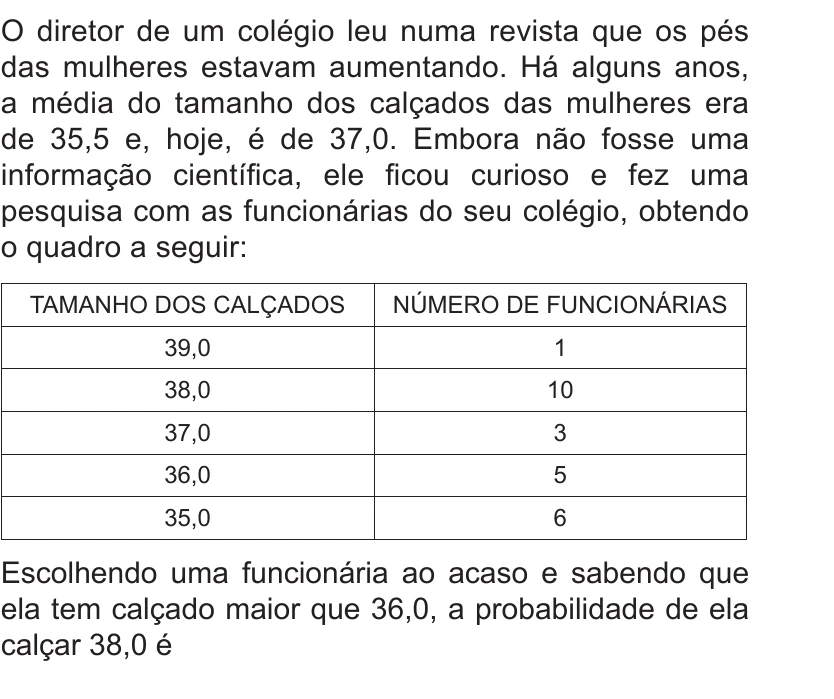 Enunciado original completo da questão 174 do ENEM 2010 - Dia 2 - Caderno 6 - Cinza – Aplicação regular, página 30.