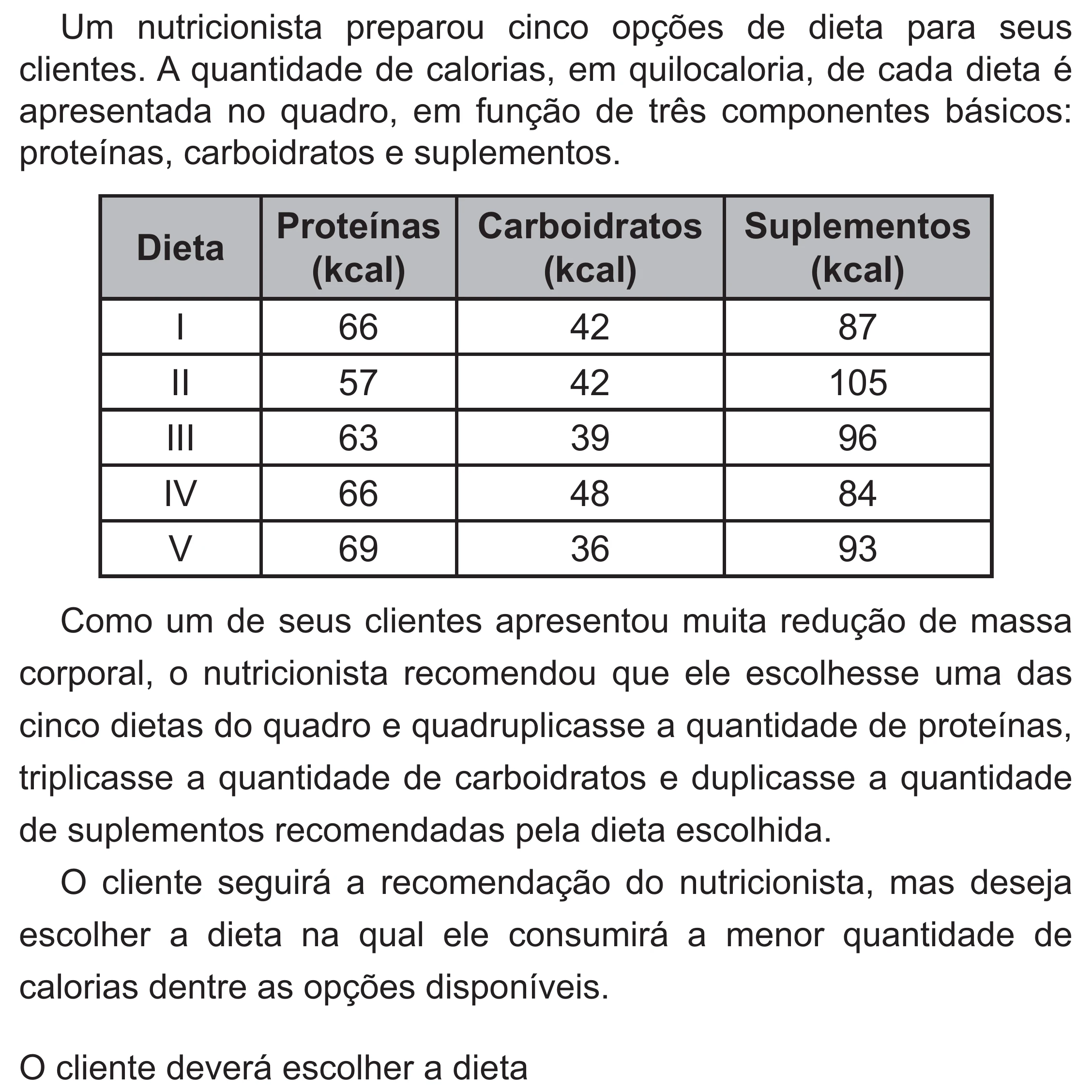 Enunciado original completo da questão 171 do ENEM 2021 - 2º Dia – Caderno 5 – Amarelo (Superampliada) – Reaplicação/PPL/Segunda Oportunidade, página 72.