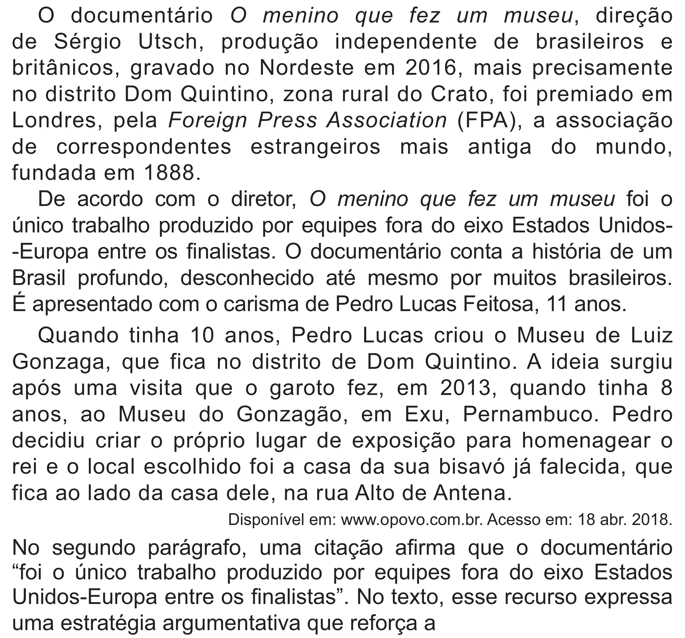 Enunciado original completo da questão 42 do ENEM 2021 - 1º Dia – Caderno 2 – Amarelo (Superampliada) – Aplicação Regular, página 47.