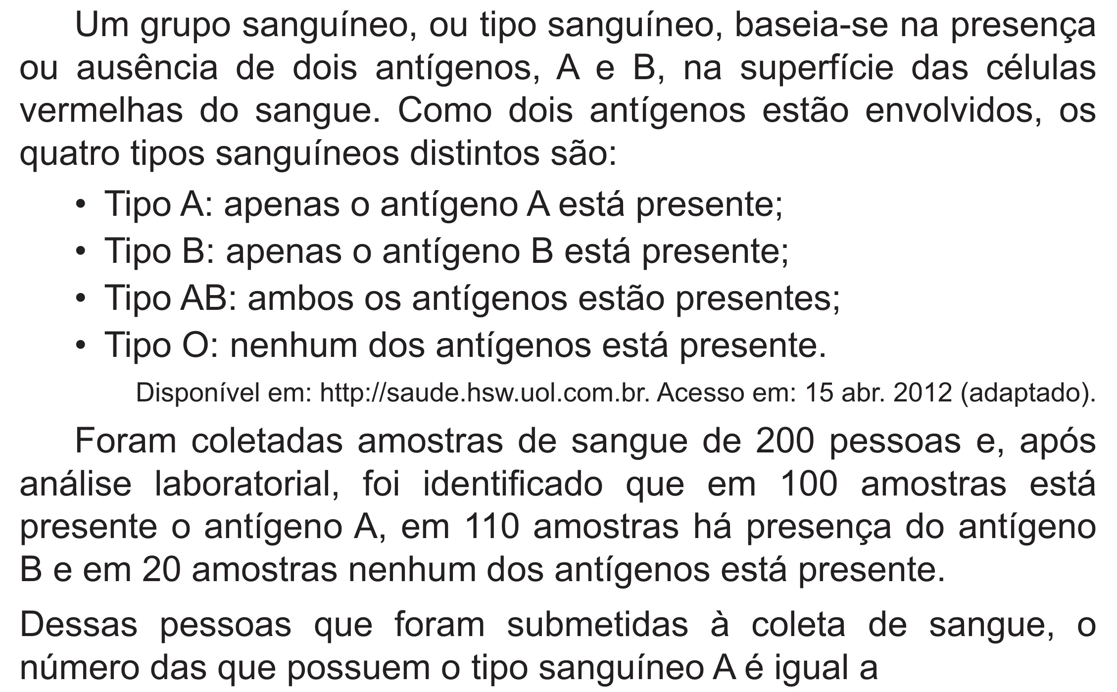 Enunciado original completo da questão 151 do ENEM 2020 - 2º Dia - Caderno 8 – Rosa (Superampliada) – Aplicação Regular, página 53.
