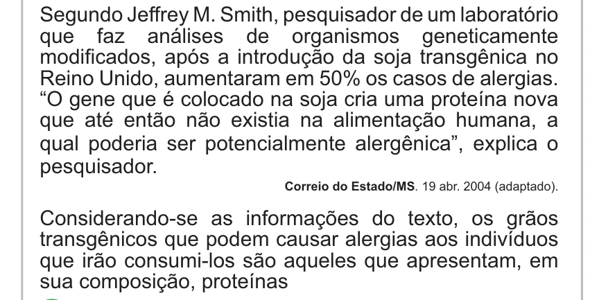 Enunciado original completo da questão 66 do ENEM 2010 - 1º Dia Caderno 1 – Azul – Reaplicação/PPL, página 22.