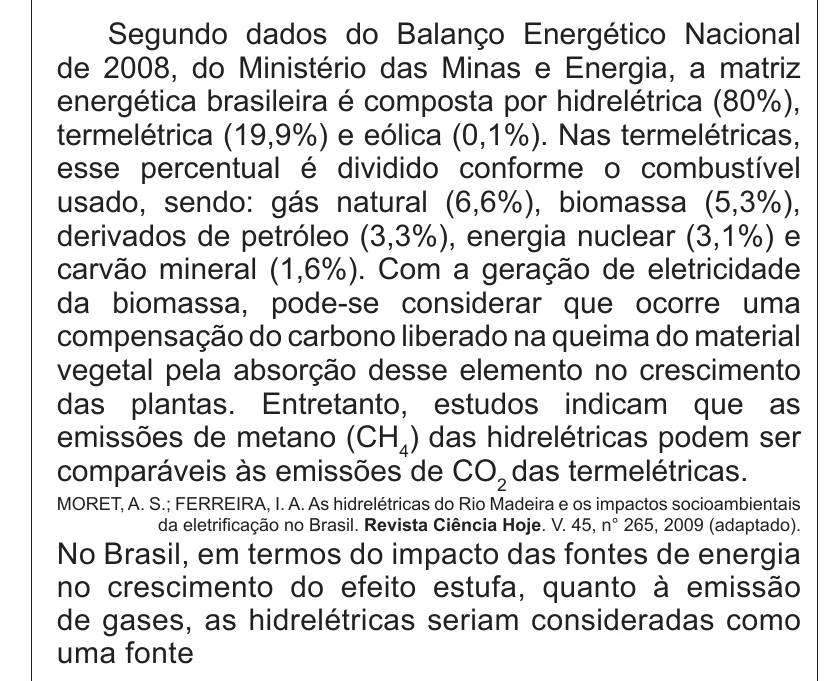 Enunciado original completo da questão 75 do ENEM 2011 - 1º Dia - Caderno 3 - Branco – Aplicação regular, página 26.