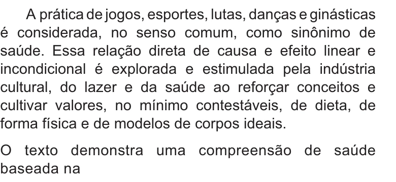 Enunciado original completo da questão 16 do ENEM 2021 - 1º Dia – Caderno 9 – Laranja (braile e ledor) – Reaplicação/PPL/Segunda Oportunidade, página 9.