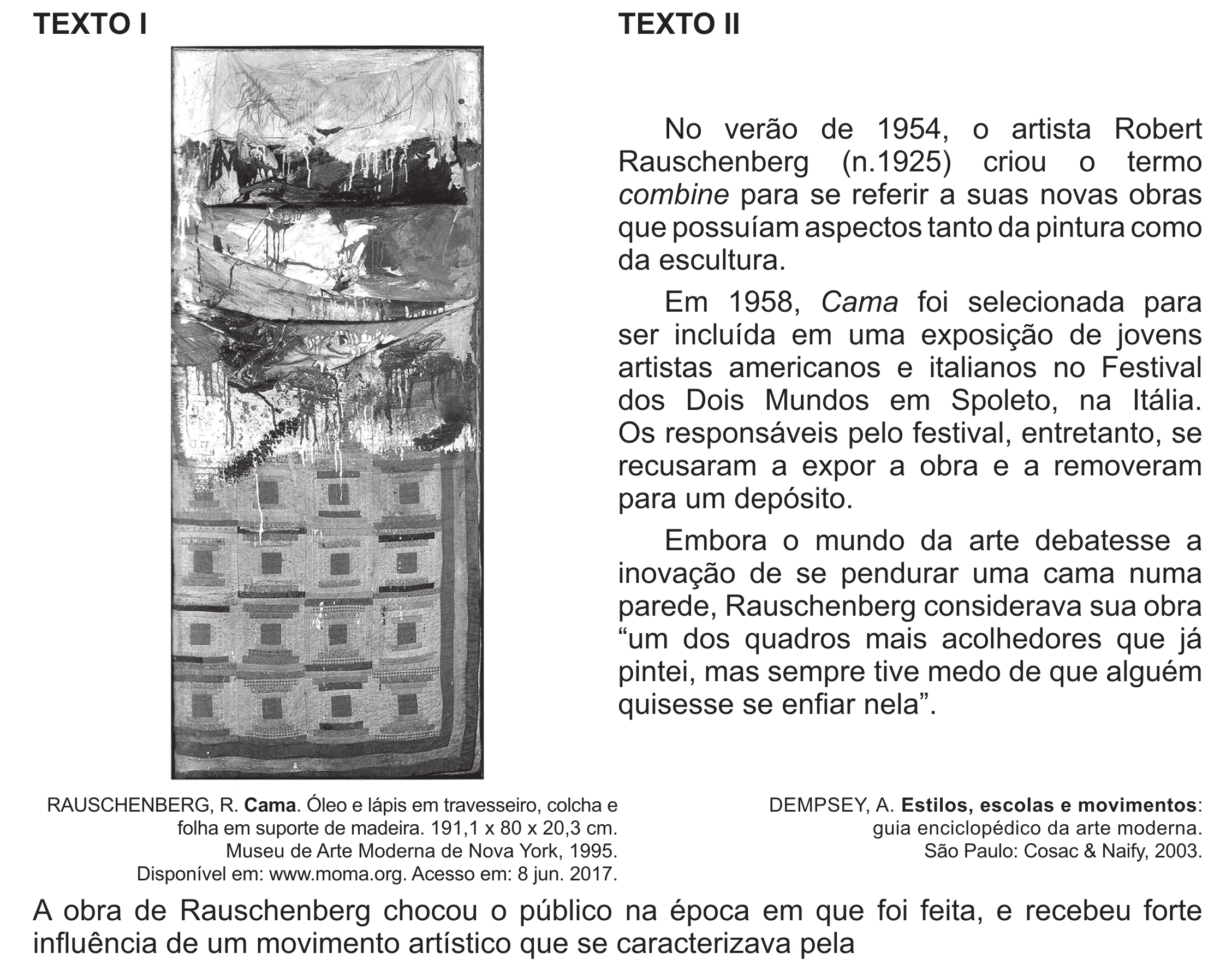 Enunciado original completo da questão 45 do ENEM 2017 - 1º Dia - Caderno 1 - Azul (Ampliada) – Aplicação regular, página 39.
