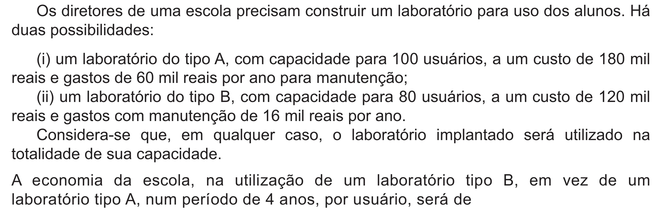 Enunciado original completo da questão 140 do ENEM 2021 - 2º Dia – Caderno 5 – Amarelo (Ampliada) – Aplicação Regular, página 38.