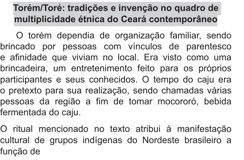 Enunciado original completo da questão 48 do ENEM 2021 - 1º Dia – Caderno 9 – Laranja (Braile e ledor) – Aplicação Regular, página 24.