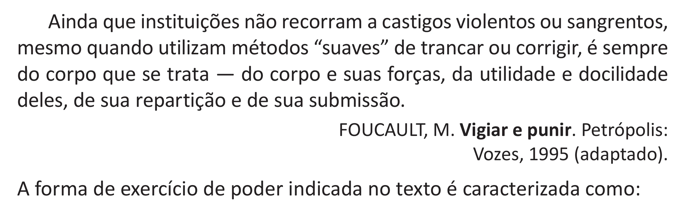 Enunciado original completo da questão 48 do ENEM 2025 - 1º Dia – Caderno 9 – Laranja (Braile e ledor) – Reaplicação - (Superampliada), página 58.