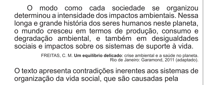 Enunciado original completo da questão 33 do ENEM 2014 - 1º Dia – Caderno 3 – Branco – Terceira aplicação, página 12.