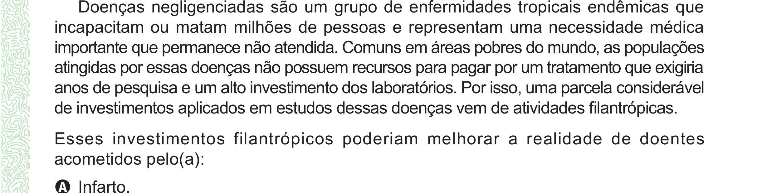 Enunciado original completo da questão 97 do ENEM 2024 - 2º Dia – Caderno 8 – Verde (Ampliada) – Reaplicação/PPL, página 5.