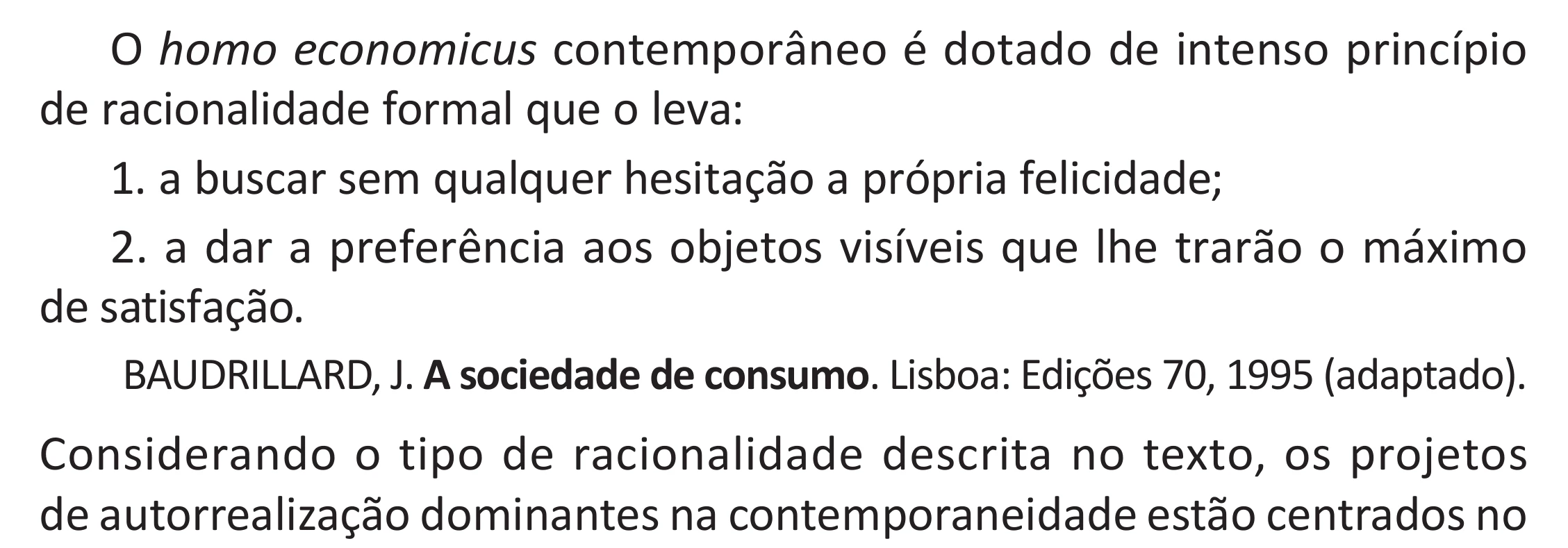Enunciado original completo da questão 59 do ENEM 2025 - 1º Dia – Caderno 9 – Laranja (Braile e ledor) – Aplicação Regular - (Superampliada) - Belém, Ananindeua e Marituba, página 69.