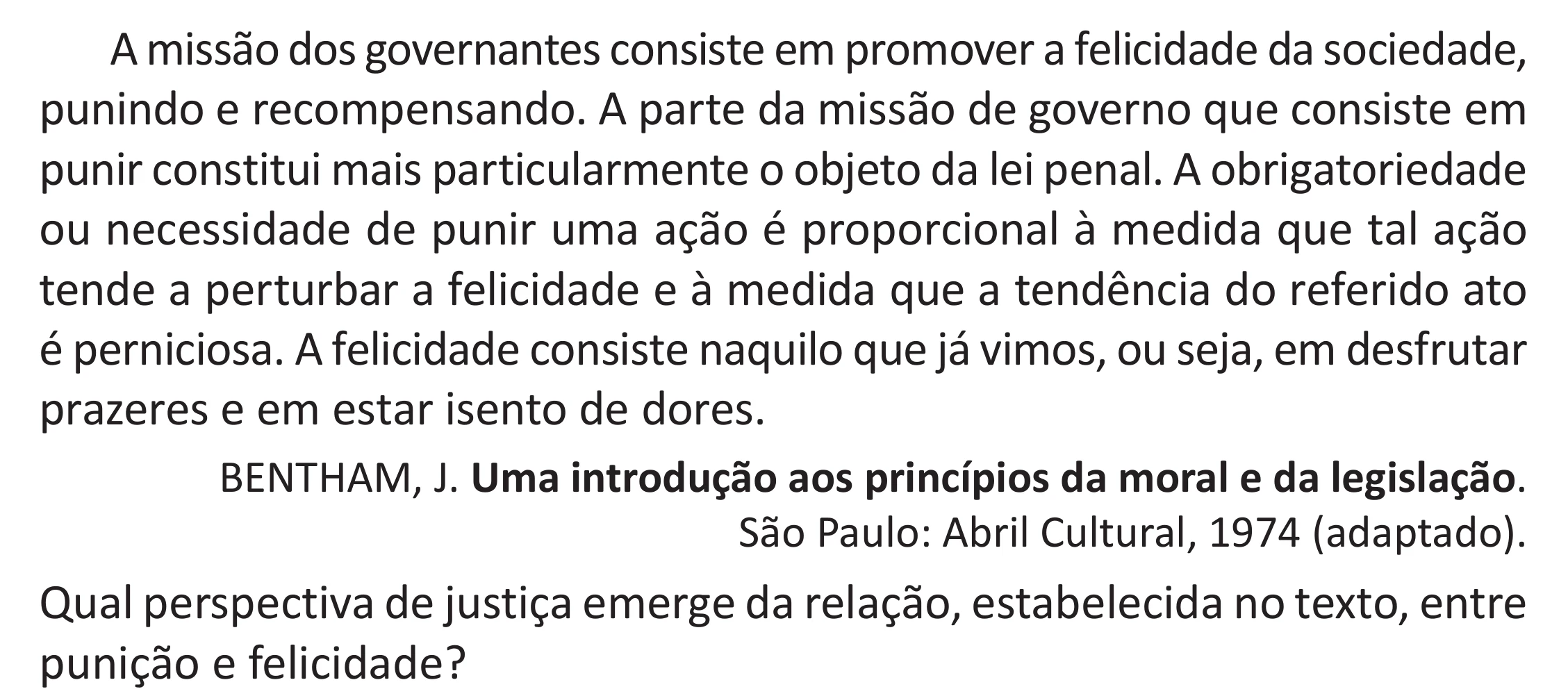 Enunciado original completo da questão 71 do ENEM 2025 - 1º Dia – Caderno 9 – Laranja (Braile e ledor) – Aplicação Regular - (Superampliada), página 79.