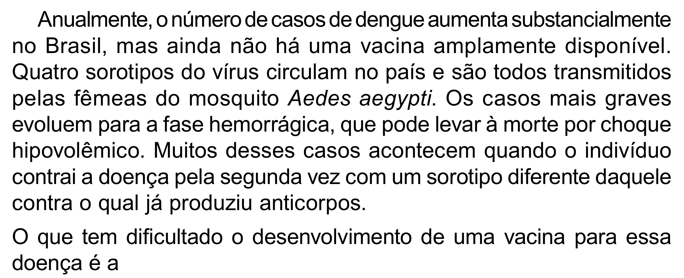 Enunciado original completo da questão 108 do ENEM 2023 - 2º Dia – Caderno 8 – Rosa (Superampliada) – Reaplicação/PPL, página 19.