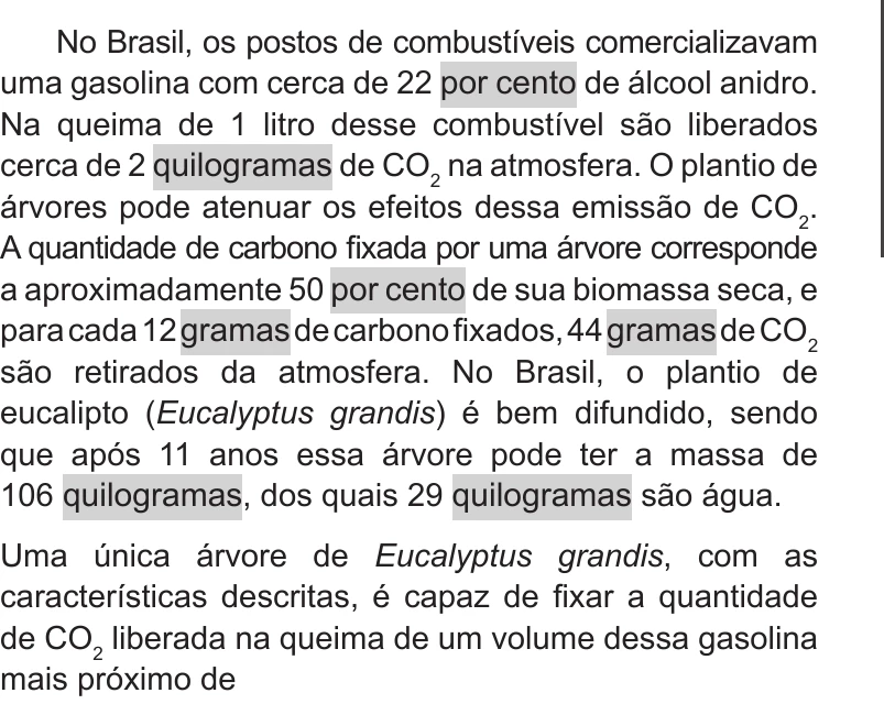 Enunciado original completo da questão 126 do ENEM 2017 - 2º Dia - Caderno 11 - Laranja – Reaplicação/PPL - Ledor, página 13.