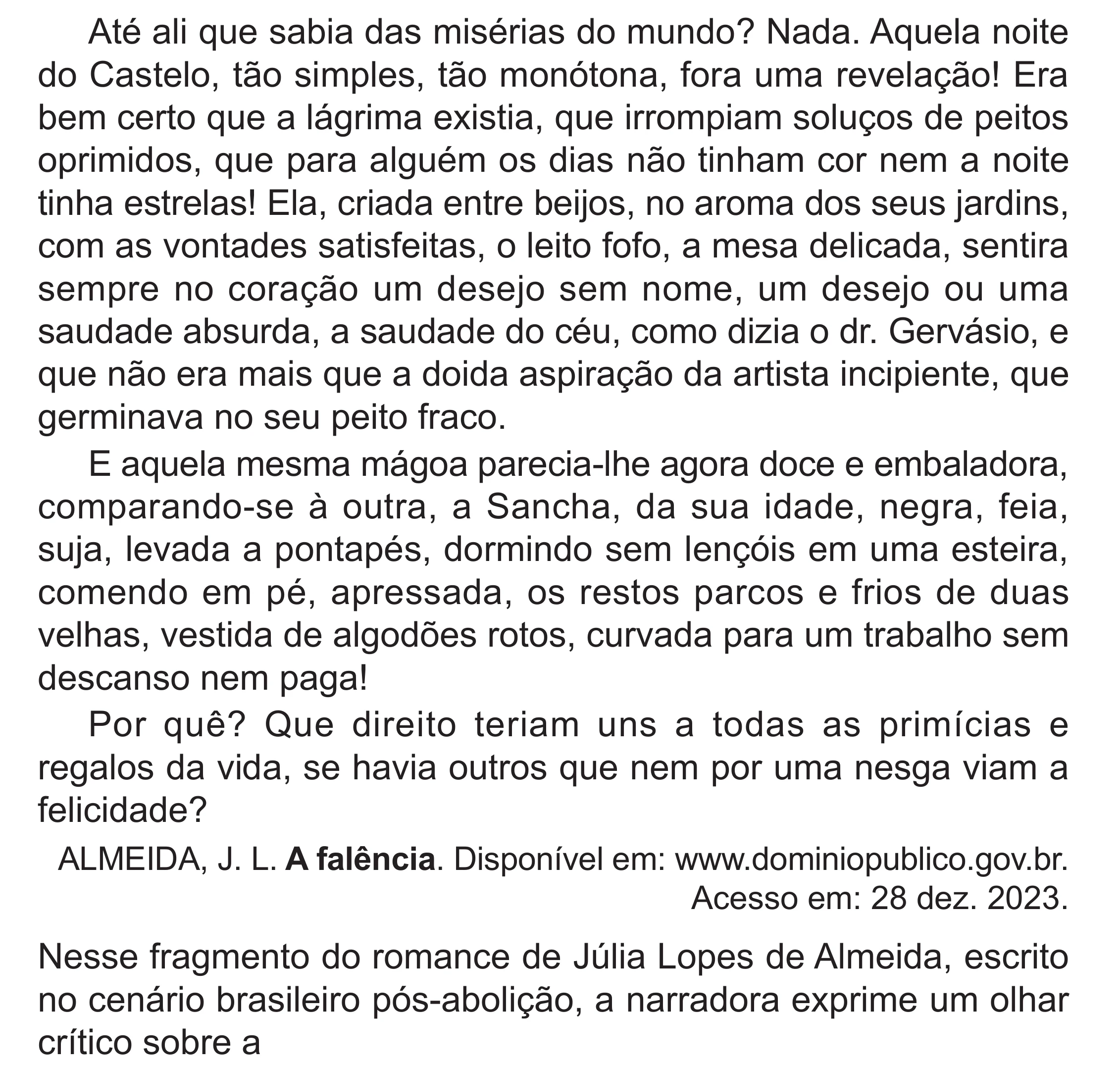 Enunciado original completo da questão 32 do ENEM 2024 - 1º Dia – Caderno 10 – Roxo (Libras) – Aplicação Regular - (Superampliada), página 43.
