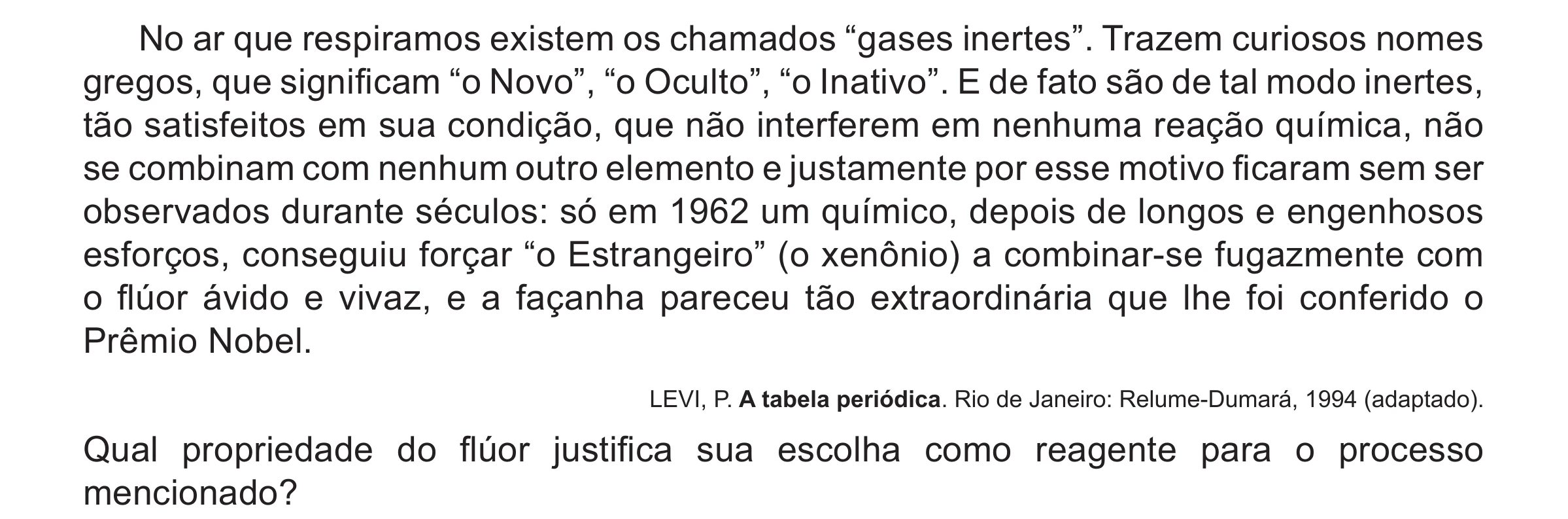 Enunciado original completo da questão 133 do ENEM 2017 - 2º Dia - Caderno 5 – Amarelo(Ampliada) – Aplicação regular, página 28.