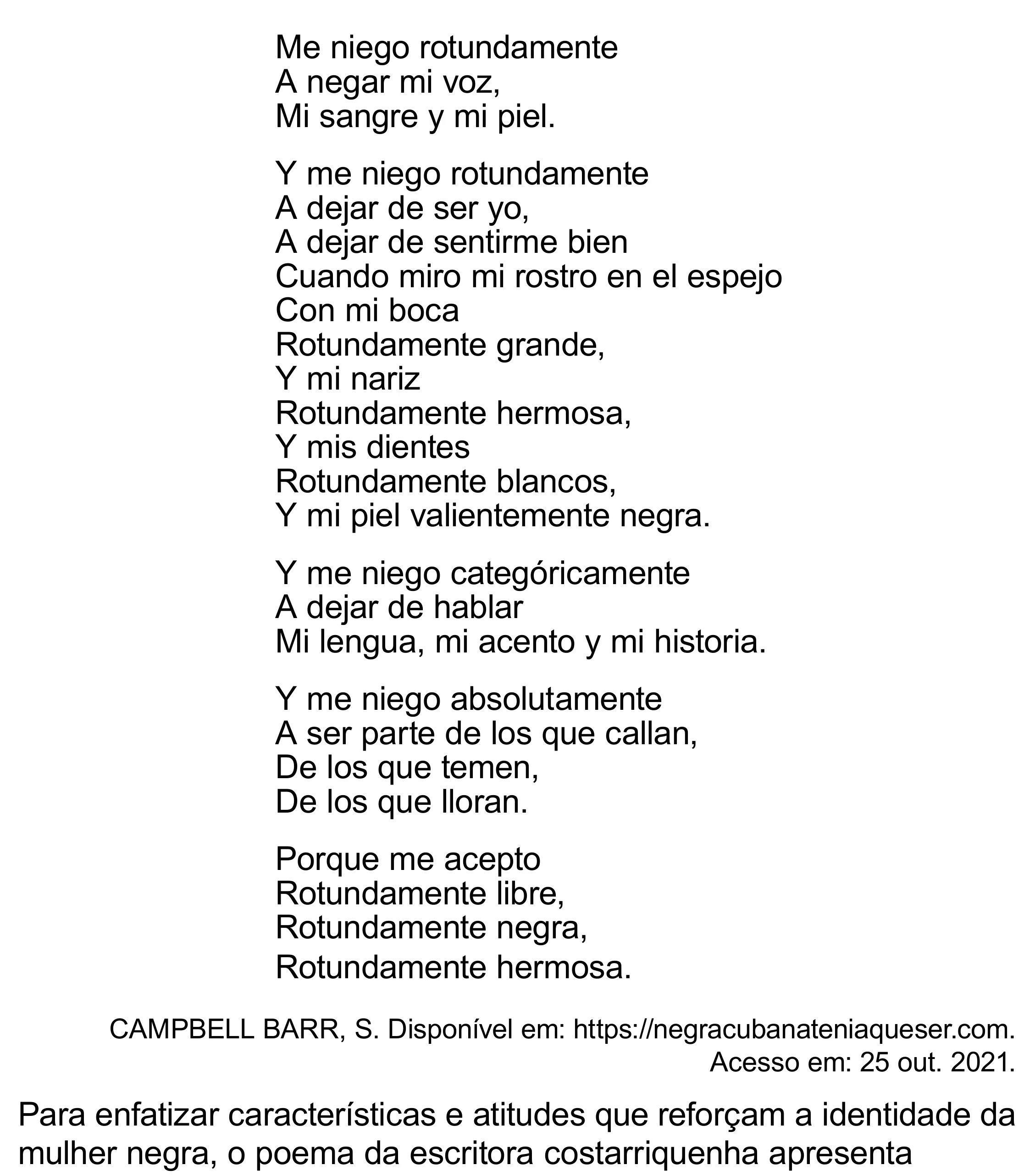 Enunciado original completo da questão 4 (espanhol) do ENEM 2023 - 1º Dia – Caderno 10 – Verde (Libras) – Aplicação Regular - (Superampliada), página 14.