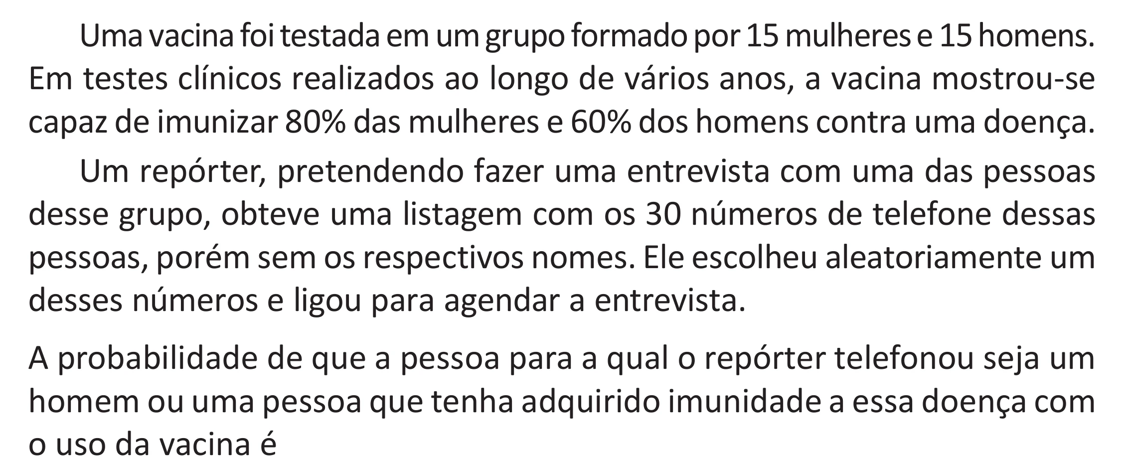 Enunciado original completo da questão 173 do ENEM 2025 - 2º Dia – Caderno 11 – Laranja (Braile e ledor) – Aplicação Regular - (Superampliada) - Belém, Ananindeua e Marituba, página 86.
