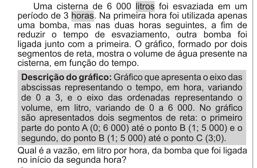 Enunciado original completo da questão 174 do ENEM 2016 - 2º Dia - Caderno 6 - Cinza – Aplicação regular - Ledor, página 29.