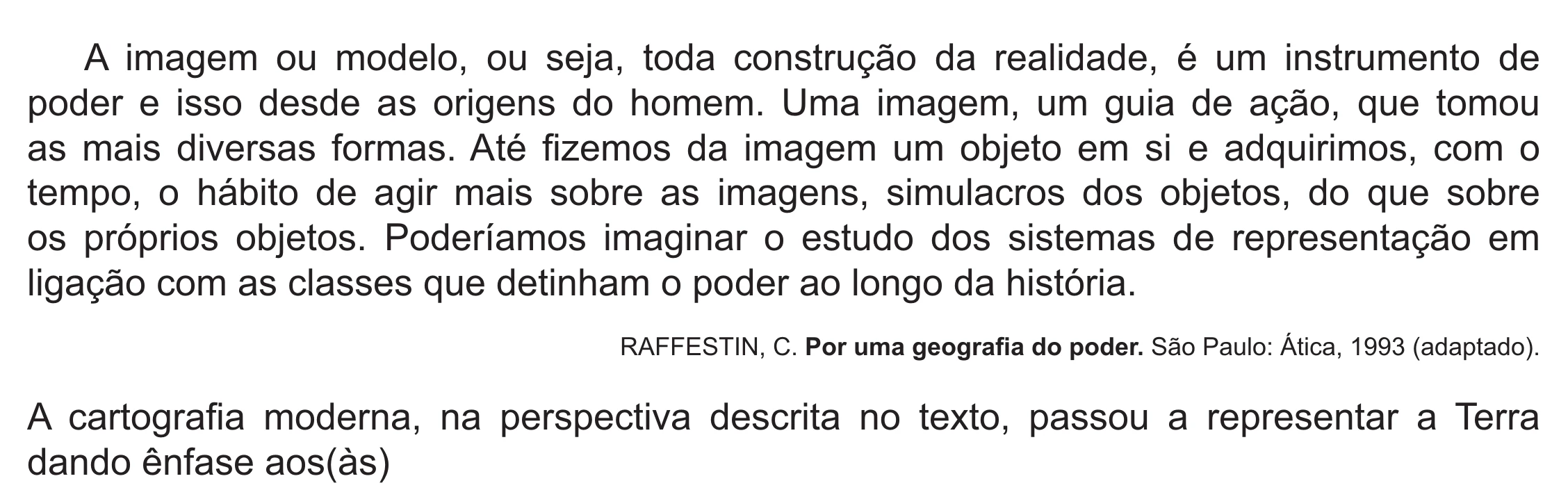 Enunciado original completo da questão 87 do ENEM 2021 - 1º Dia – Caderno 2 – Amarelo (Ampliada) – Reaplicação/PPL/Segunda Oportunidade, página 62.