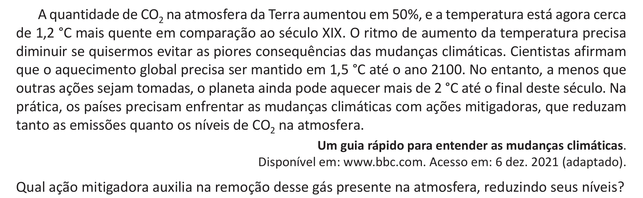 Enunciado original completo da questão 96 do ENEM 2025 - 2º Dia – Caderno 12 – Roxo (Libras) – Aplicação Regular - (Ampliada), página 3.