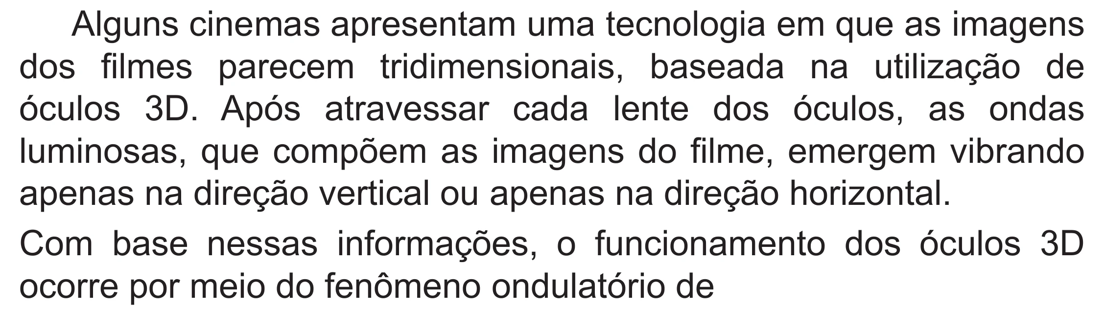Enunciado original completo da questão 125 do ENEM 2020 - 2º Dia – Caderno 8 – Rosa (Superampliada) – Reaplicação/PPL, página 27.