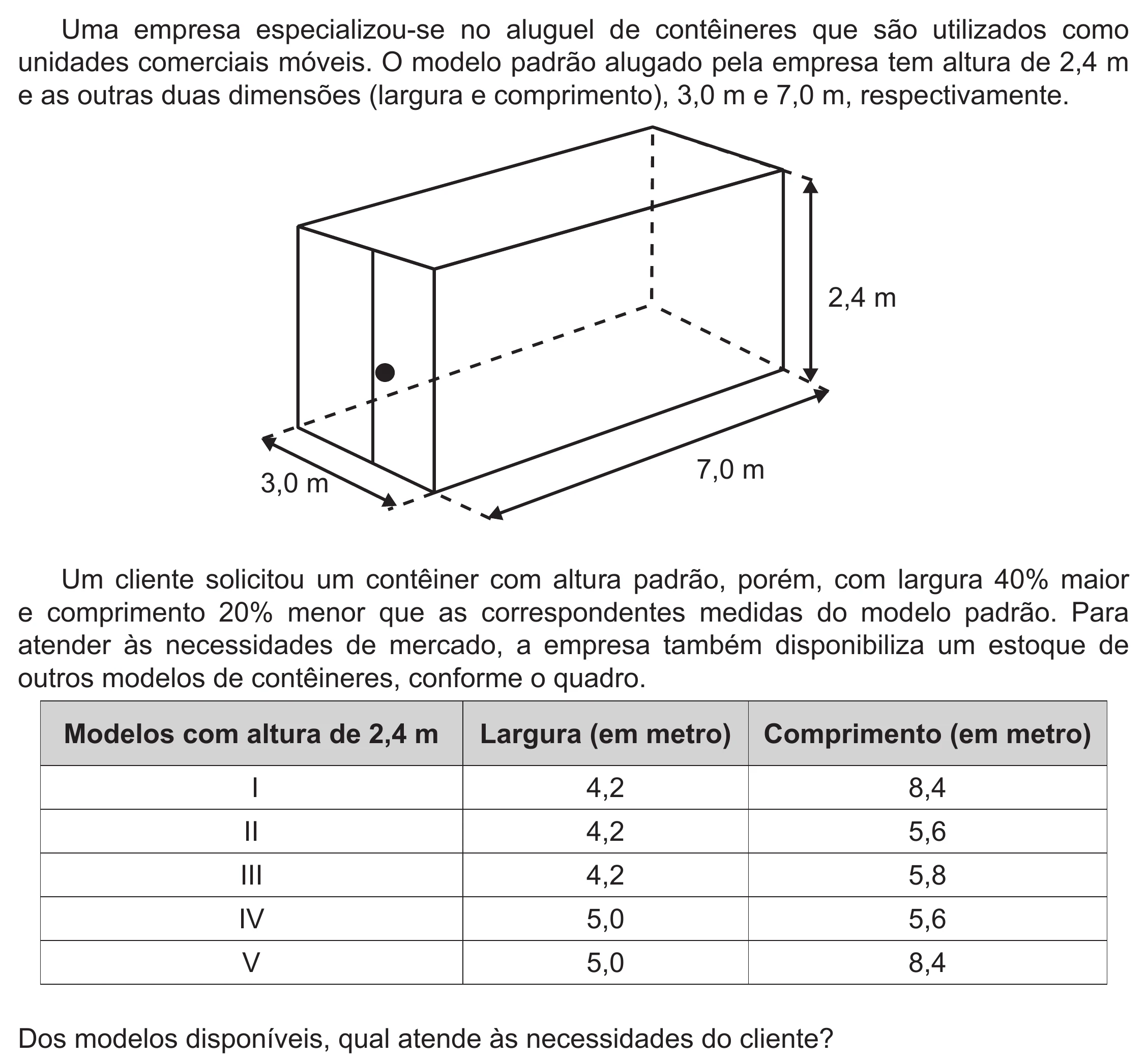 Enunciado original completo da questão 177 do ENEM 2019 - 2º Dia – Caderno 5 – Amarelo (Ampliada) – Reaplicação/PPL, página 60.