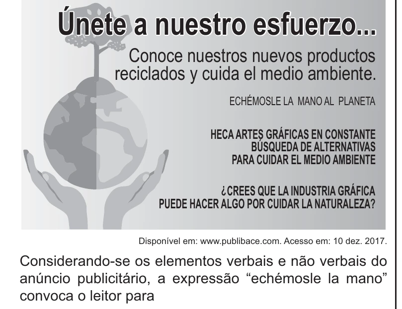 Enunciado original completo da questão 1 (espanhol) do ENEM 2021 - 1º Dia – Caderno 4 – Rosa – Reaplicação/PPL/Segunda Oportunidade, página 4.