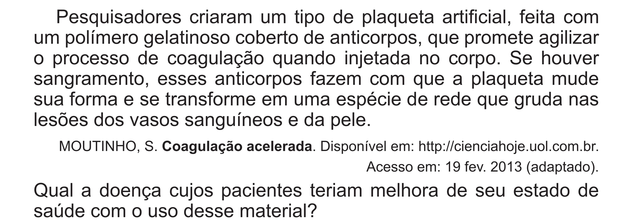 Enunciado original completo da questão 94 do ENEM 2017 - 2º Dia - Caderno 5 – Amarelo (Superampliada) – Aplicação regular, página 5.