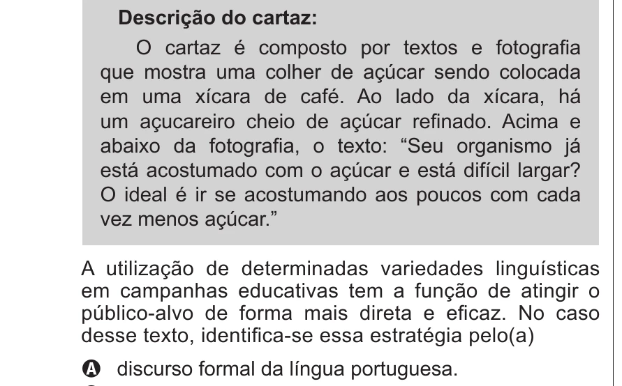 Enunciado original completo da questão 7 do ENEM 2018 - 1º Dia - Caderno 9 – Laranja (Braile e Ledor) – Aplicação regular, página 5.