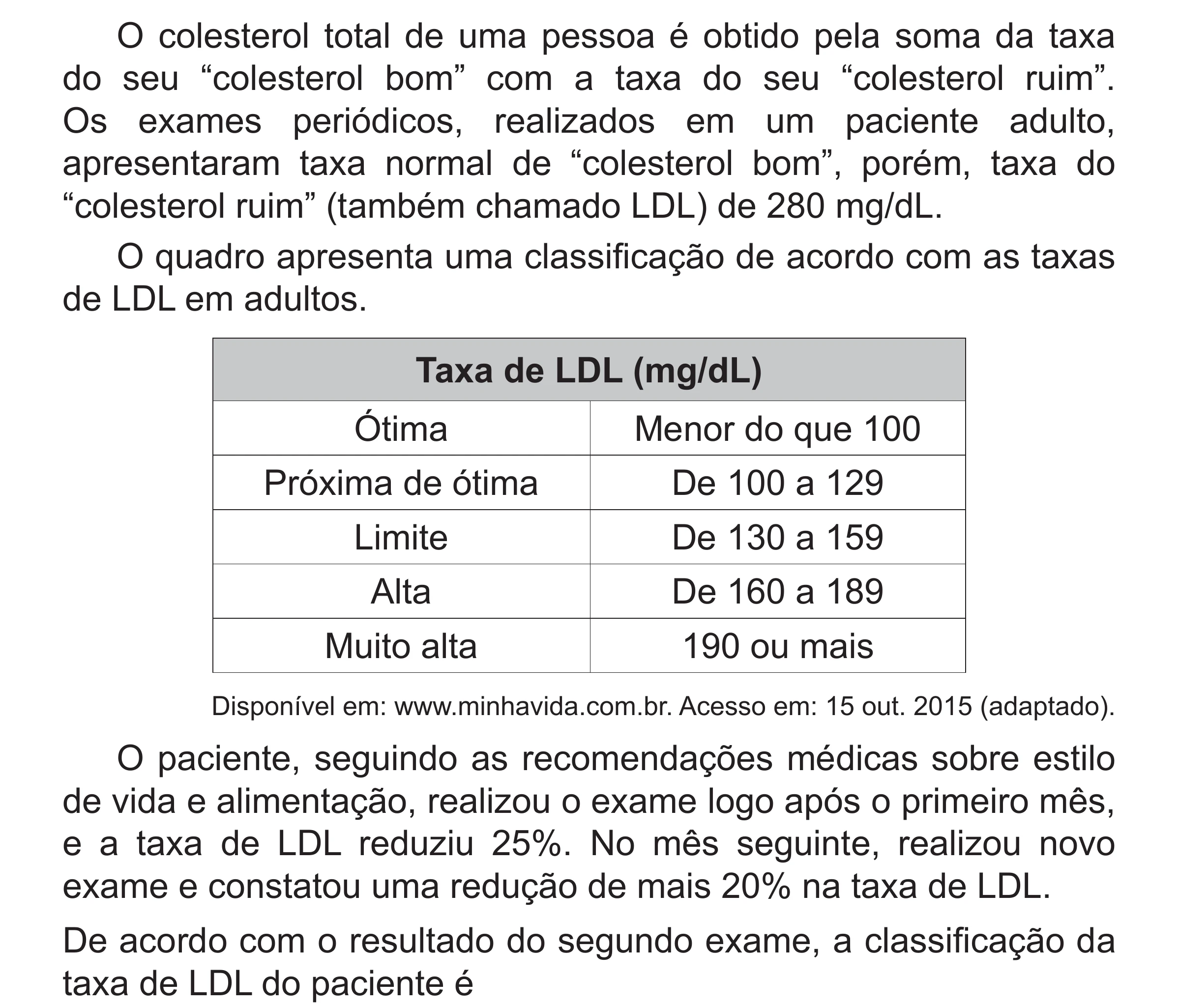 Enunciado original completo da questão 137 do ENEM 2018 - 2º Dia - Caderno 5 – Amarelo (Superampliada) – Aplicação regular, página 43.