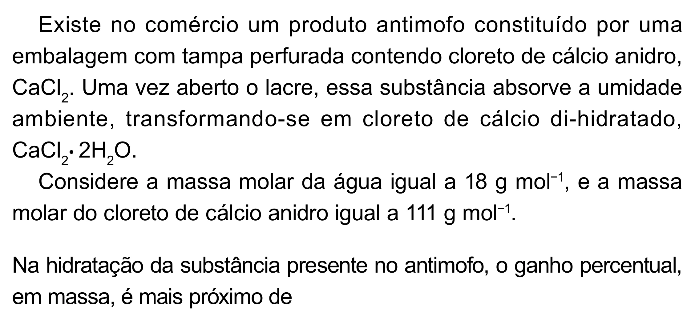 Enunciado original completo da questão 135 do ENEM 2023 - 2º Dia – Caderno 12 – Verde (Libras) – Aplicação Regular - (Superampliada), página 46.