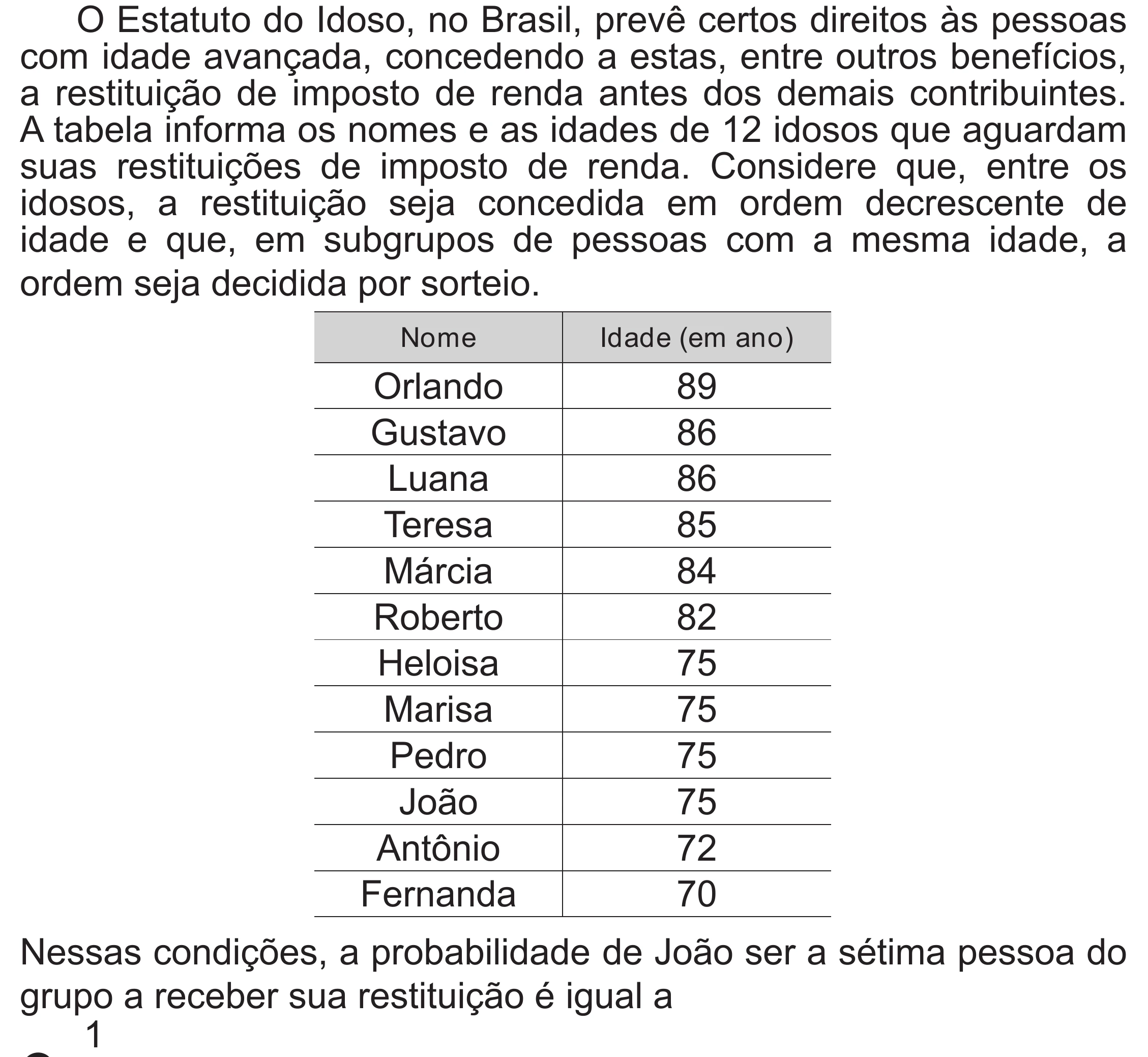 Enunciado original completo da questão 172 do ENEM 2020 - 2º Dia - Caderno 8 – Rosa (Superampliada) – Aplicação Regular, página 73.