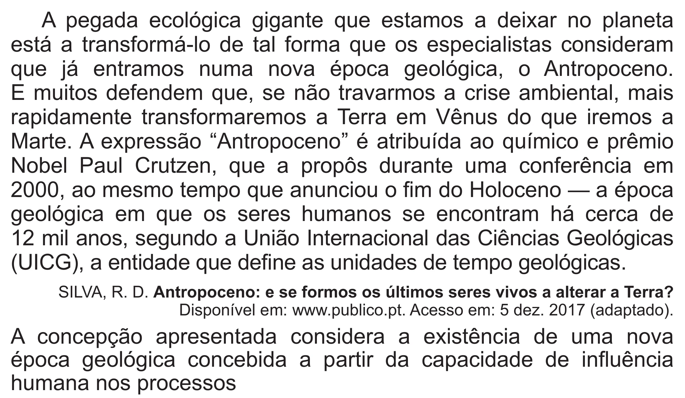 Enunciado original completo da questão 79 do ENEM 2019 - 1º Dia – Caderno 2 – Amarelo (Superampliada) – Aplicação Regular, página 72.