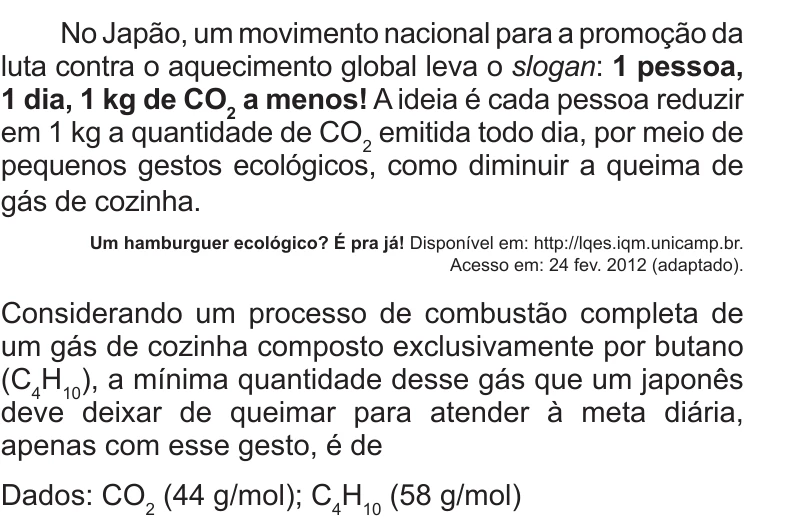 Enunciado original completo da questão 74 do ENEM 2012 - 1º Dia - Caderno 2 - Amarelo – Aplicação regular, página 26.