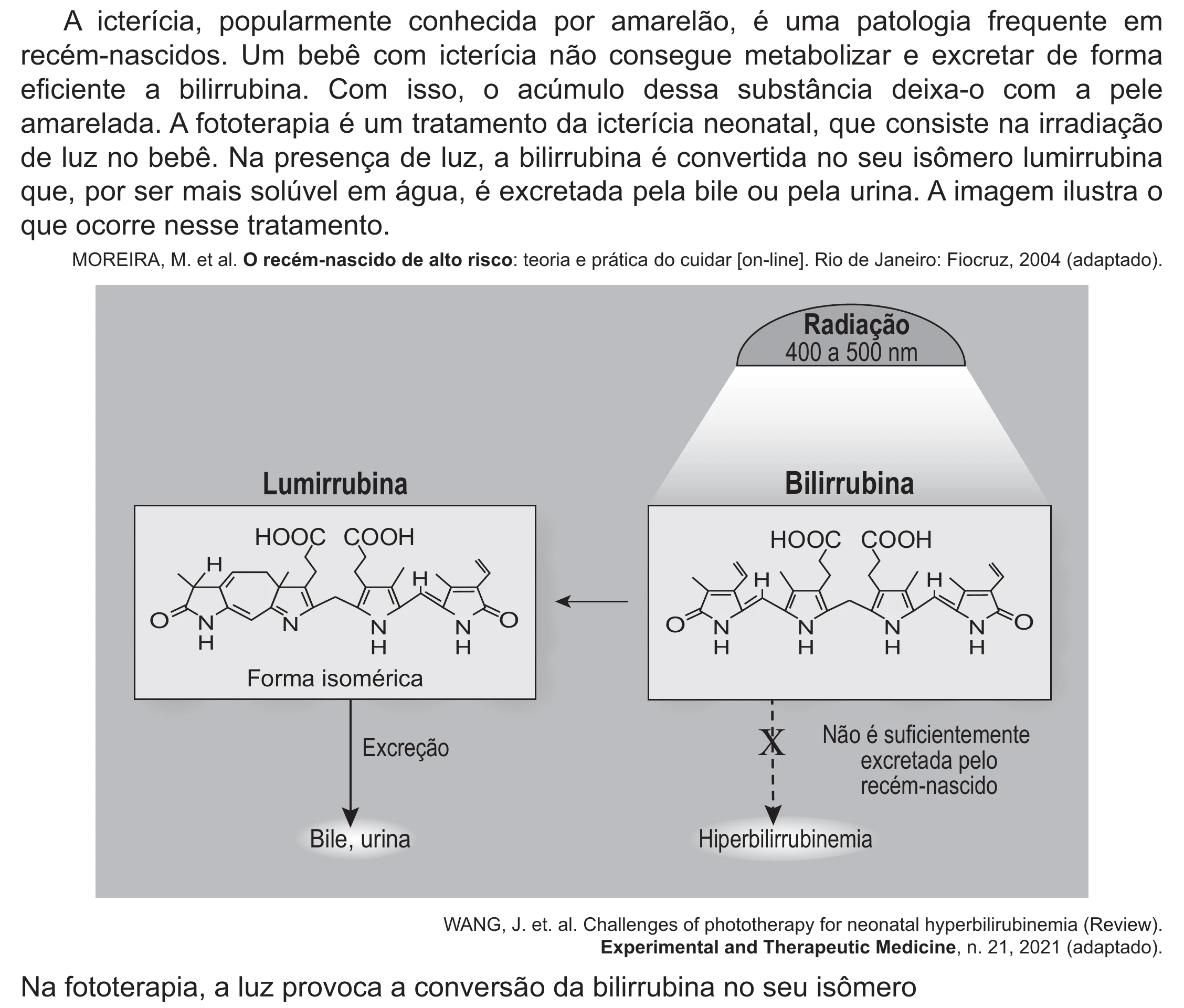 Enunciado original completo da questão 103 do ENEM 2021 - 2º Dia – Caderno 12 – Verde (Libras – Ampliada) – Aplicação Regular, página 10.