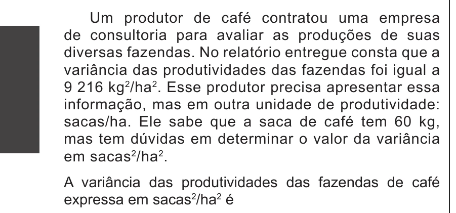 Enunciado original completo da questão 165 do ENEM 2016 - 2º Dia - Caderno 15 - Cinza – Reaplicação/PPL, página 28.